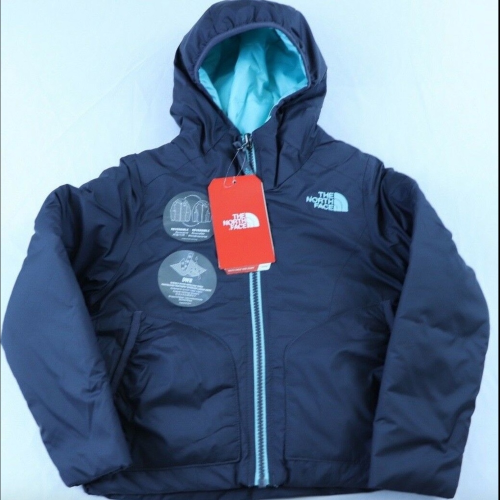 PERRITO REVERSIBLE JACKET, HOODED, GREY/TEAL,XXS (